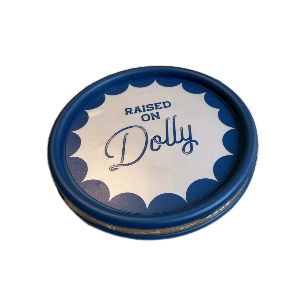 Dolly Parton 9" Turntable Raised On Dolly Blue Lazy Susan #327,328